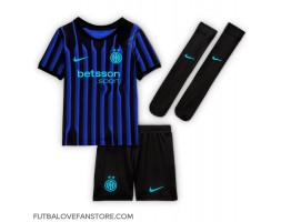 Inter Milan Lautaro Martinez #10 Domáci Detský futbalový dres 2025-26 Krátky Rukáv (+ trenírky)